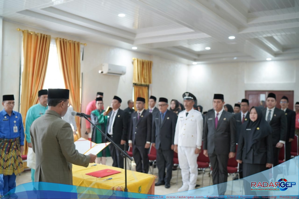 Lantik Pejabat Eselon, Sekda Rohil : Jabatan Bukan Abadi, Tapi Bagi Mereka Yang Berprestasi